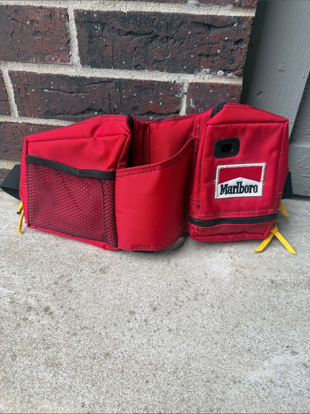 Vintage Marlboro Adventure Team Fanny Pack Red Waist Bag